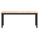 bænk Naturfarvet 110 x 35 x 45 cm Massiv fyrretræ