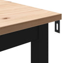 Spisebord Naturfarvet 70 x 70 x 75 cm Massiv fyrretræ