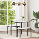 Spisebord Hvid 70 x 70 x 75 cm Massiv fyrretræ