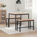 Spisebord Naturfarvet 80 x 80 x 75 cm Massiv fyrretræ