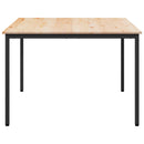 Spisebord Naturfarvet 110 x 110 x 75 cm Massiv fyrretræ