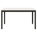 Spisebord Hvid 140 x 80 x 75 cm Massiv fyrretræ