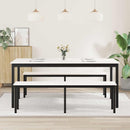 Spisebord Hvid 180 x 90 x 75 cm Massiv fyrretræ