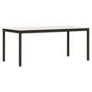 Spisebord Hvid 180 x 90 x 75 cm Massiv fyrretræ