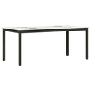 Spisebord Hvid 180 x 90 x 75 cm Massiv fyrretræ