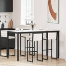 Barbord Hvid 180 x 90 x 105 cm Massiv fyrretræ