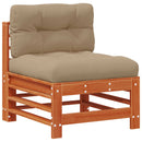 Have Mellem Sofa Massivt fyrretræ VoksBrun