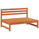 Have Mellem Sofa Massivt fyrretræ VoksBrun 240 x 84 x 70 cm