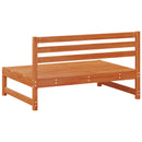 Have Mellem Sofa Massivt fyrretræ VoksBrun 240 x 84 x 70 cm
