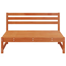 Have Mellem Sofa Massivt fyrretræ VoksBrun 240 x 84 x 70 cm