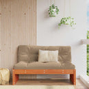 Have Mellem Sofa Massivt fyrretræ VoksBrun