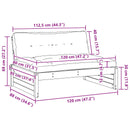 Have Mellem Sofa Massivt fyrretræ VoksBrun