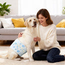 Engangs hundepants, til hanhund 30 pcs Hvid L