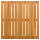 Bademåtte Ensfarvet Brun 50 x 50 cm træ