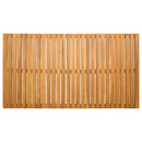 Bademåtte Ensfarvet Brun 100 x 55 cm træ