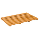 Bademåtte Ensfarvet Brun 56 x 37 x 2,5 cm træ