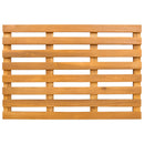 Bademåtte Ensfarvet Brun 56 x 37 x 2,5 cm træ