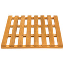 Bademåtte Ensfarvet Brun 56 x 37 x 2,5 cm træ
