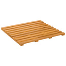 Bademåtte Ensfarvet Brun 50 x 48 x 2,5 cm træ