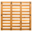 Bademåtte Ensfarvet Brun 50 x 48 x 2,5 cm træ