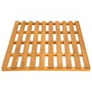 Bademåtte Ensfarvet Brun 80 x 48 x 2,5 cm træ