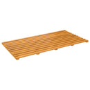 Bademåtte Ensfarvet Brun 100 x 53 x 2,5 cm træ