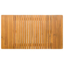 Bademåtte Ensfarvet Brun 100 x 55 cm træ