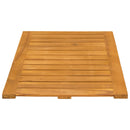 Bademåtte Ensfarvet Brun 80 x 50 cm træ
