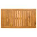 Bademåtte Ensfarvet Brun 100 x 55 cm træ