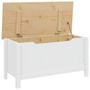 Opbevaringskasse HILL Hvid og honningbrun 90 x 40 x 45 cm