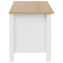 Opbevaringskasse HILL Hvid og honningbrun 90 x 40 x 45 cm
