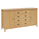 Sideboard HILL Honningbrun 154 x 40 x 80 cm Massivt fyrretræ
