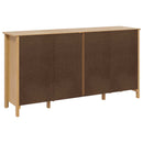 Sideboard HILL Honningbrun 154 x 40 x 80 cm Massivt fyrretræ