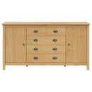 Sideboard HILL Honningbrun 154 x 40 x 80 cm Massivt fyrretræ