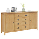 Sideboard HILL Honningbrun 154 x 40 x 80 cm Massivt fyrretræ