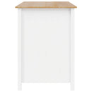 Køkkenøer HILL Hvid 112 x 66 x 90 cm Massivt fyrretræ