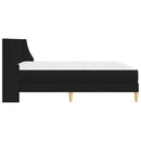 Sengeramme med madras Sort 180 x 200 cm Polyester