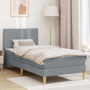 Sengestel Lysegrå 90 x 190 cm Polyester