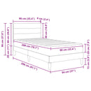 Sengestel Sort 90 x 200 cm Polyester