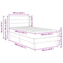 Sengestel Sort 100 x 200 cm Polyester