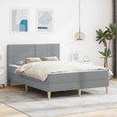 Sengestel vidaXL Sengestel Lysegrå 120 x 190 cm Polyester