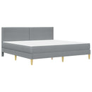 Sengestel Lysegrå 200 x 200 cm Polyester