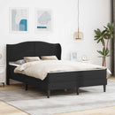 Sengestel med hovedgærde Sort 120 x 190 cm Kunstlæder