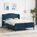 Sengestel med hovedgærde 2 pcs Blå 120 x 190 cm Fløjl