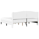 Sengestel med hovedgærde Hvid 180 x 200 cm Kunstlæder