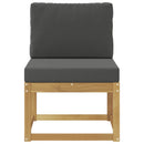 Udendørs sofagruppe Hvid og antracit 59 x 63 x 73 cm