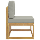 Udendørs Modulsofa Hvid 91 x 63 x 73 cm Massivt Akacietræ