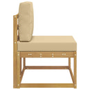 Udendørs Modulsofa Hvid 91 x 63 x 73 cm Massivt Akacietræ