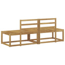 Udendørs Modulsofa 2 Stk Hvid 182,5 x 63 x 73 cm