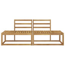 Udendørs Modulsofa 2 Stk Hvid 182,5 x 63 x 73 cm